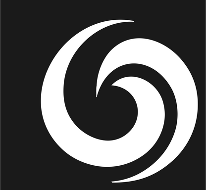 Vortex Spiral Swirl Logo #1a1a1a/#ffffff
