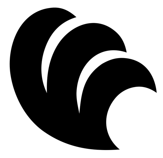 Cascading Crescent Tiers Logo