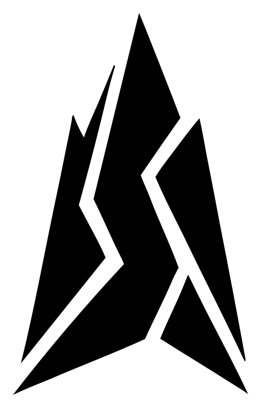Cracked Mountain Peak Logo