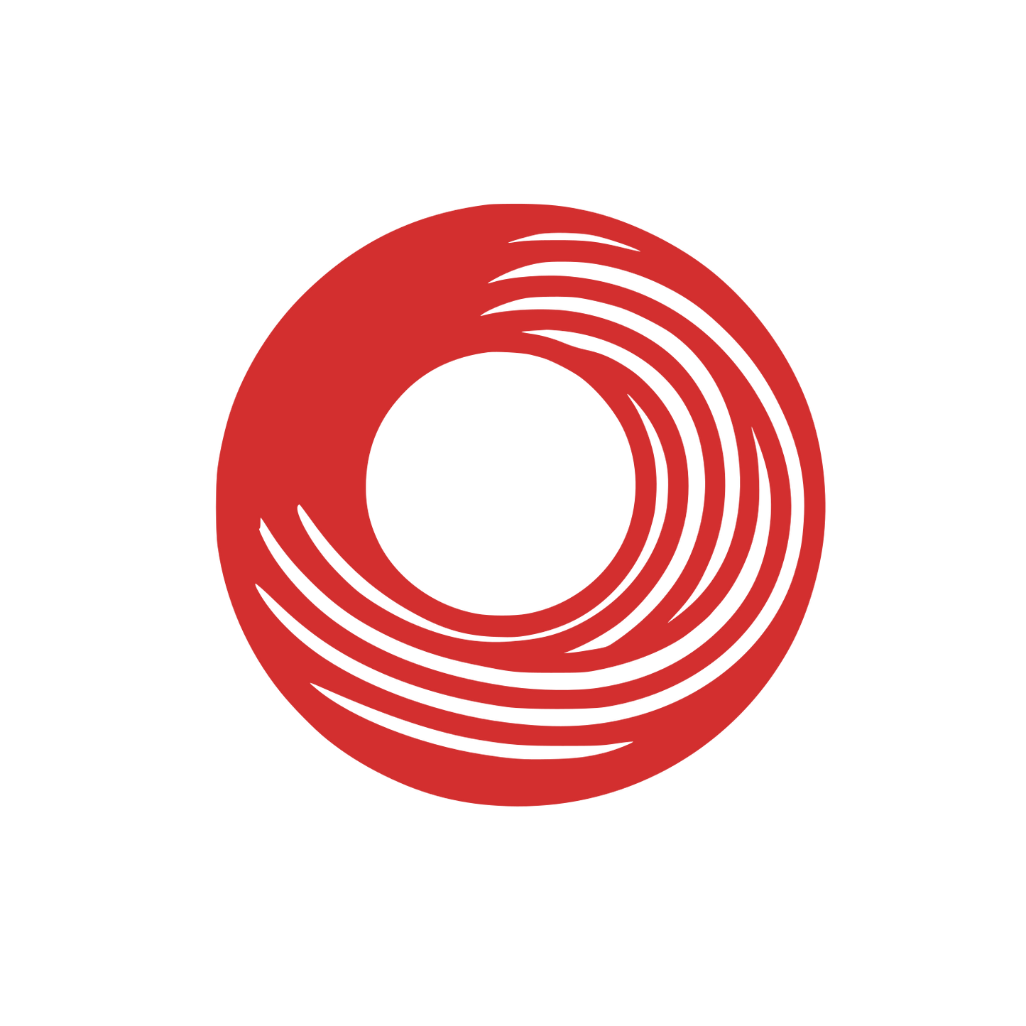 Circle Swirl Logo #D32F2F