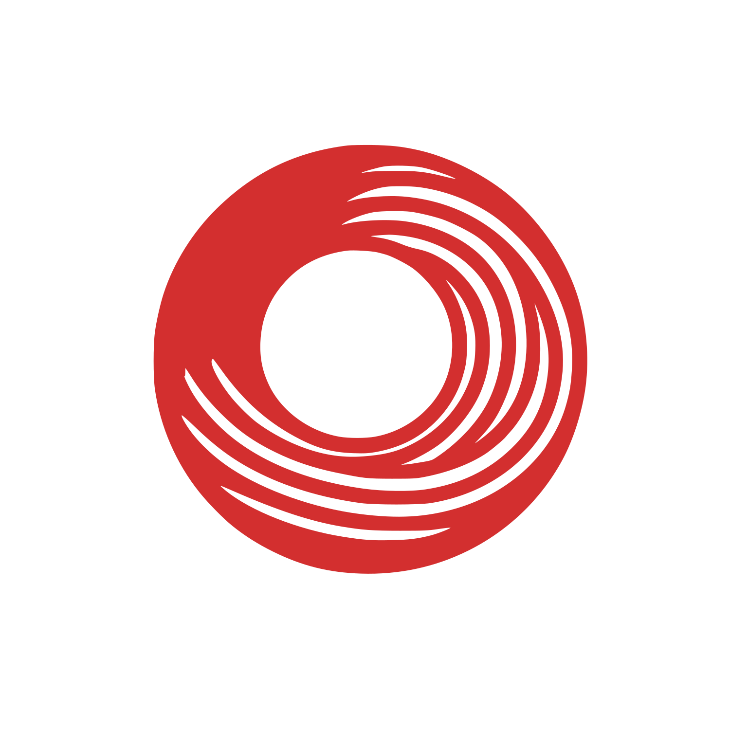 Circle Swirl Logo #D32F2F