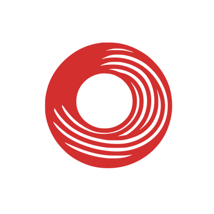 Circle Swirl Logo #D32F2F