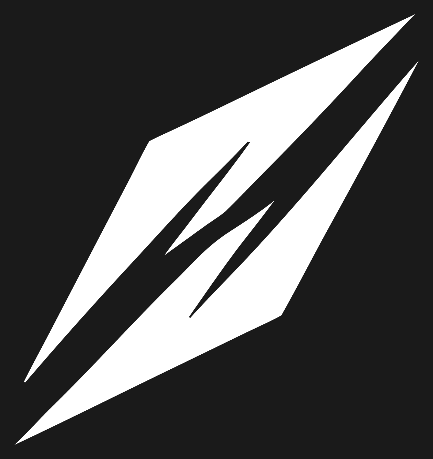 Lightning Strike Diamond Logo #1a1a1a/#ffffff