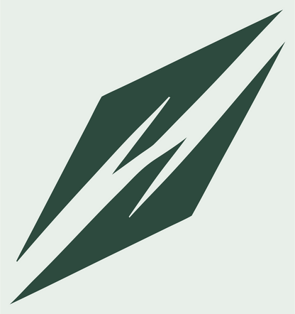 Lightning Strike Diamond Logo #e8efe9/#2d4a3e