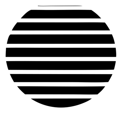 Striped Circle Sunrise Logo