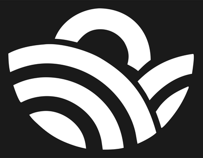 Sunrise Over Rolling Waves Logo #1a1a1a/#ffffff