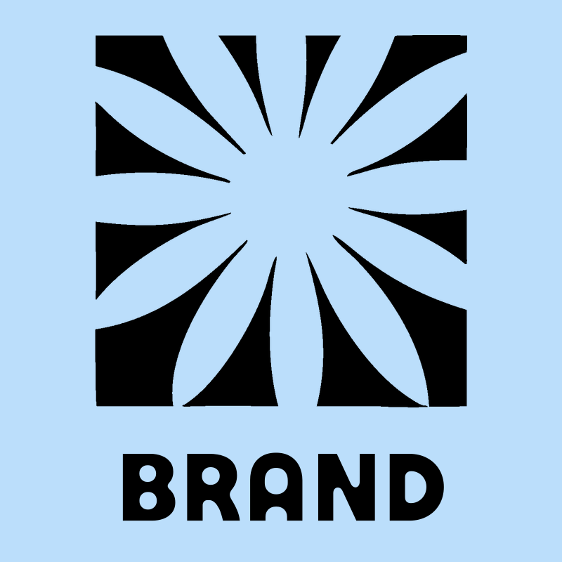 Burst Daisy Negative Space Logo preview