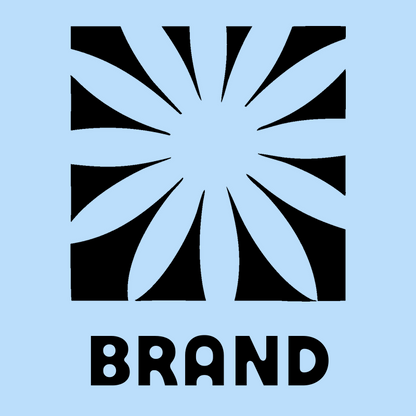 Burst Daisy Negative Space Logo preview