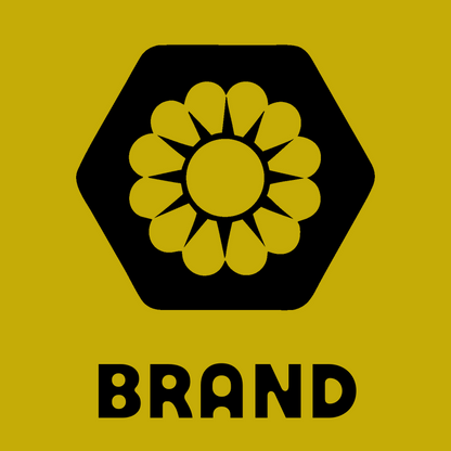 Daisy Hexagon Negative Space Logo preview