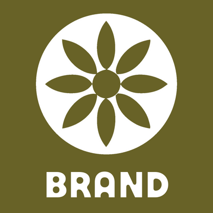 Eight Petal Flower Circle Logo preview