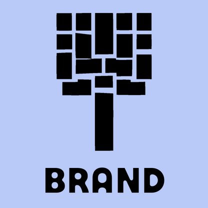 Brutalist Block Orchid Logo preview
