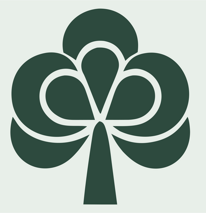 Clover Club Suit Logo #e8efe9/#2d4a3e