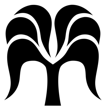Spreading Orchid Canopy Logo #ffffff/#000000