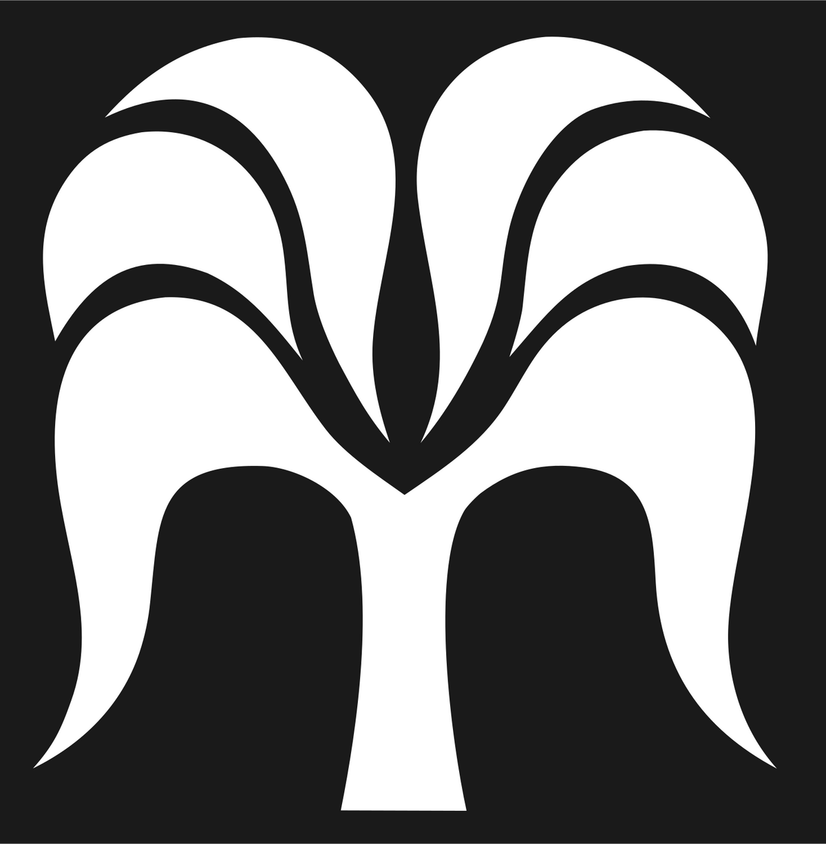 Spreading Orchid Canopy Logo #1a1a1a/#ffffff