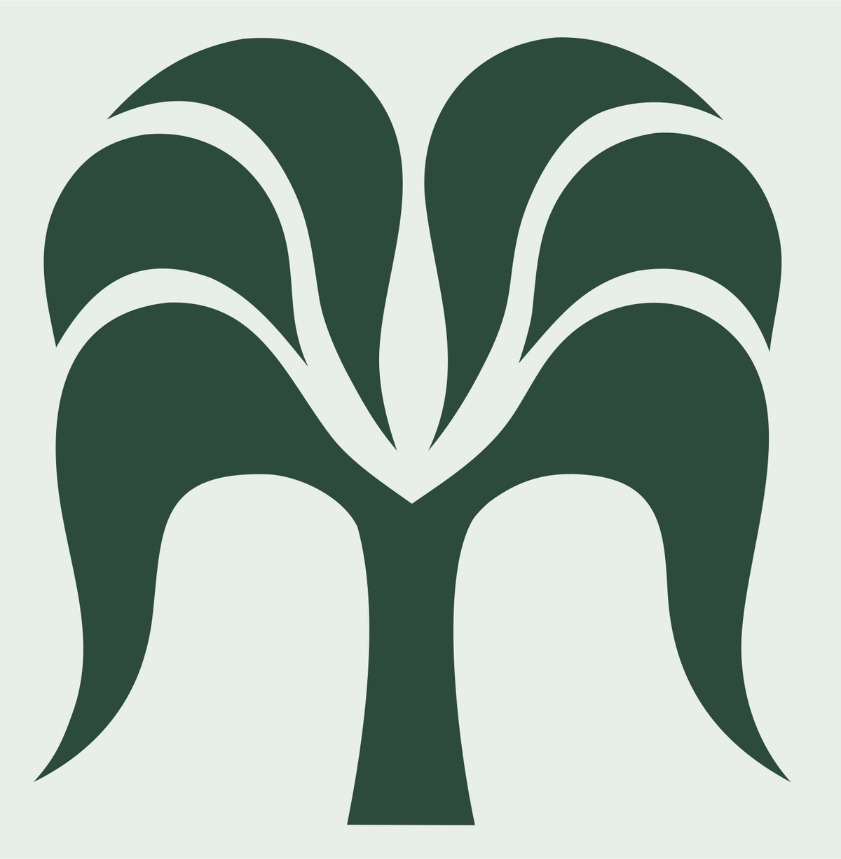 Spreading Orchid Canopy Logo #e8efe9/#2d4a3e