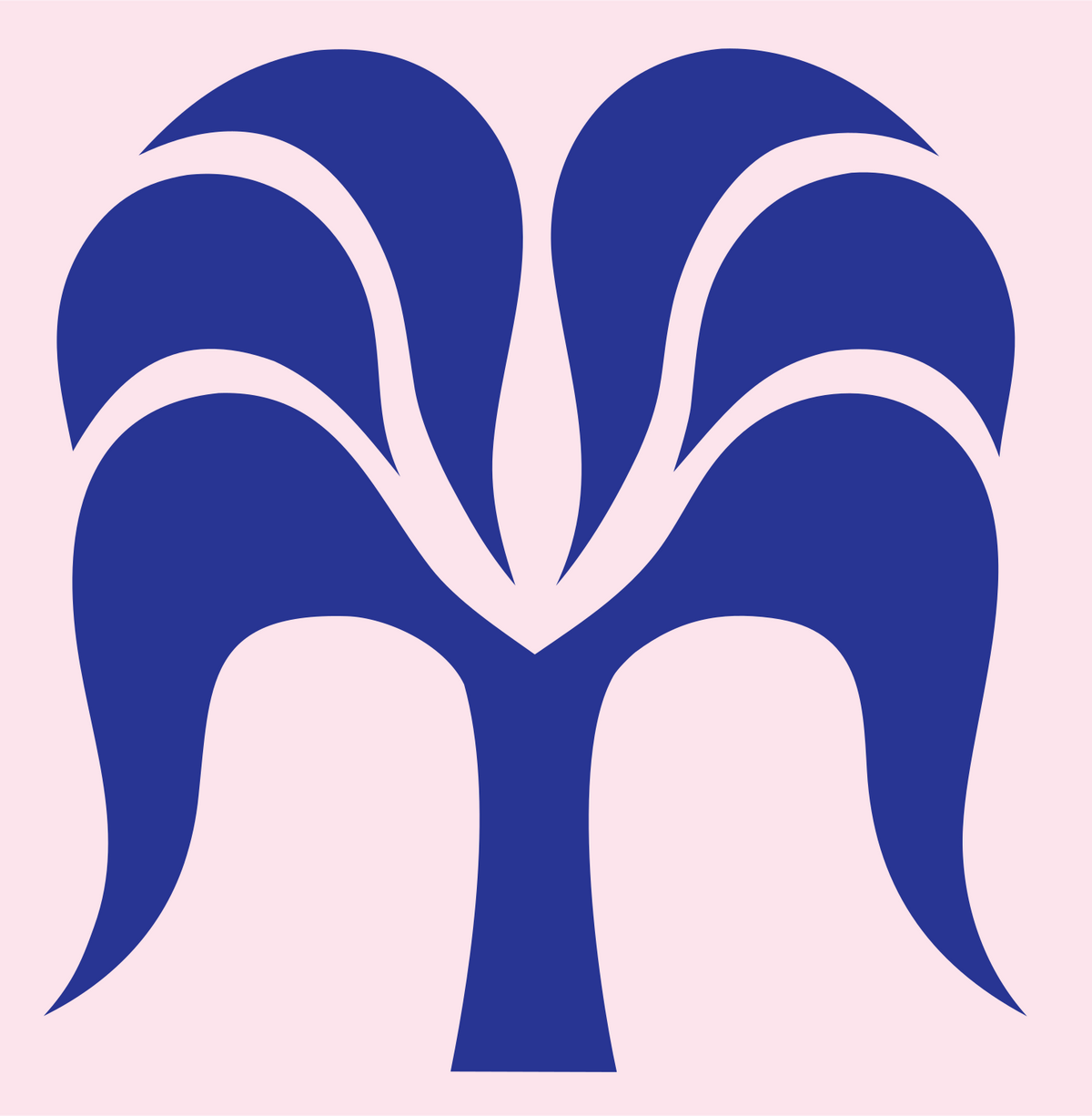 Spreading Orchid Canopy Logo #fce4ec/#283593