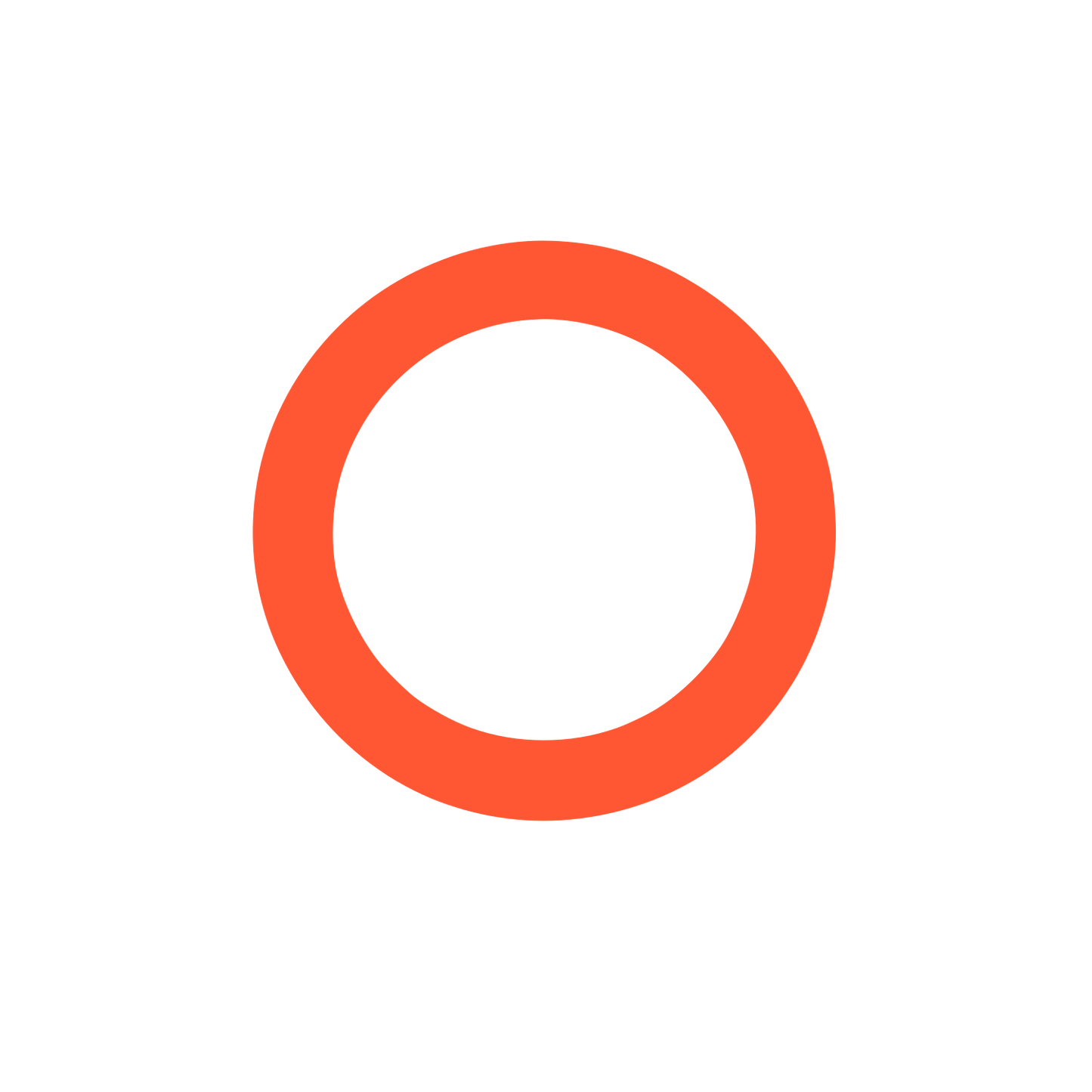 Circular Black Logo #FF5733