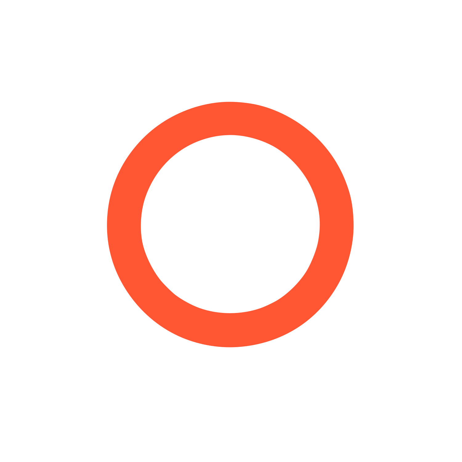 Circular Black Logo #FF5733