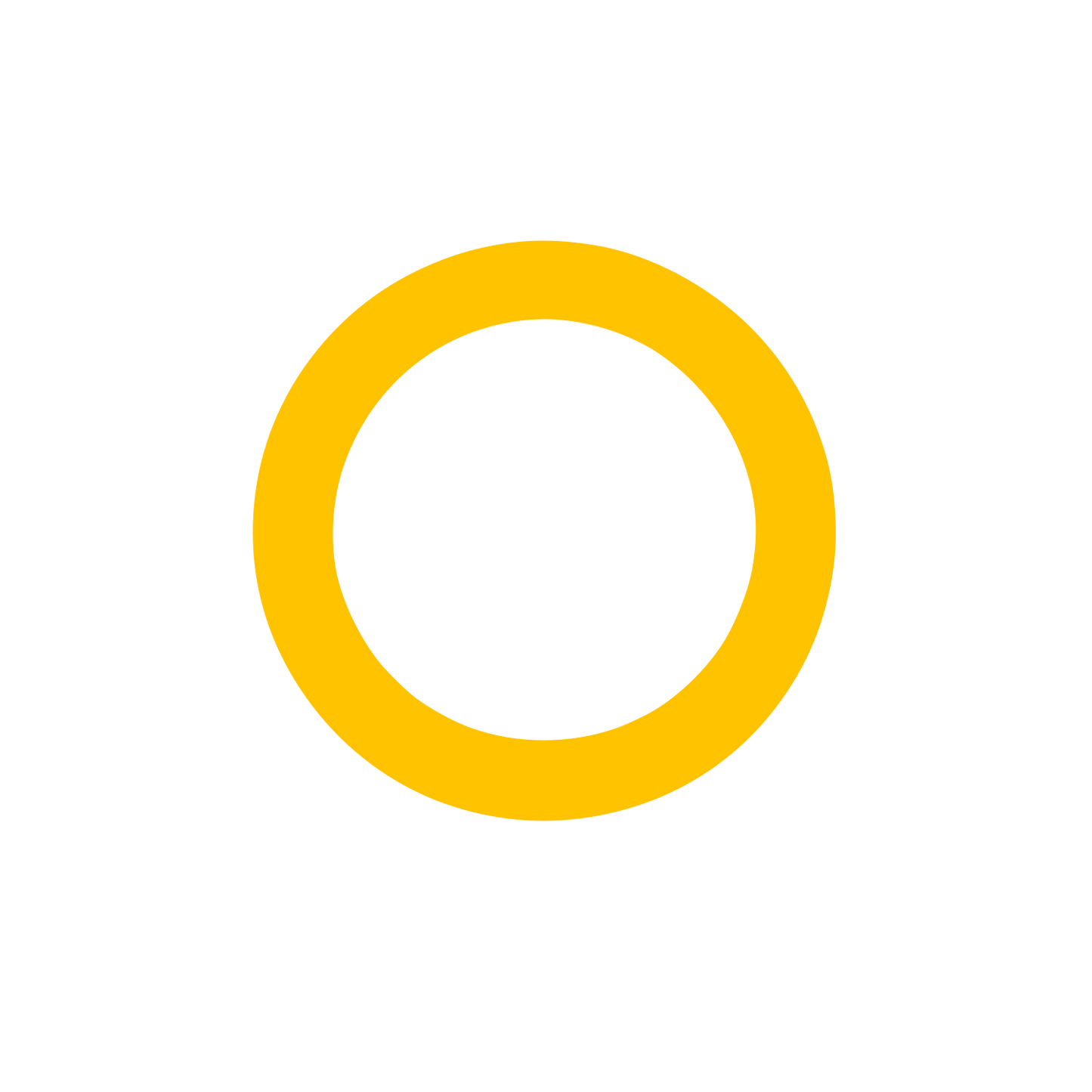 Circular Black Logo #FFC300