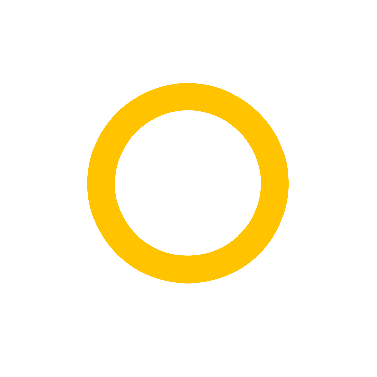 Circular Black Logo #FFC300