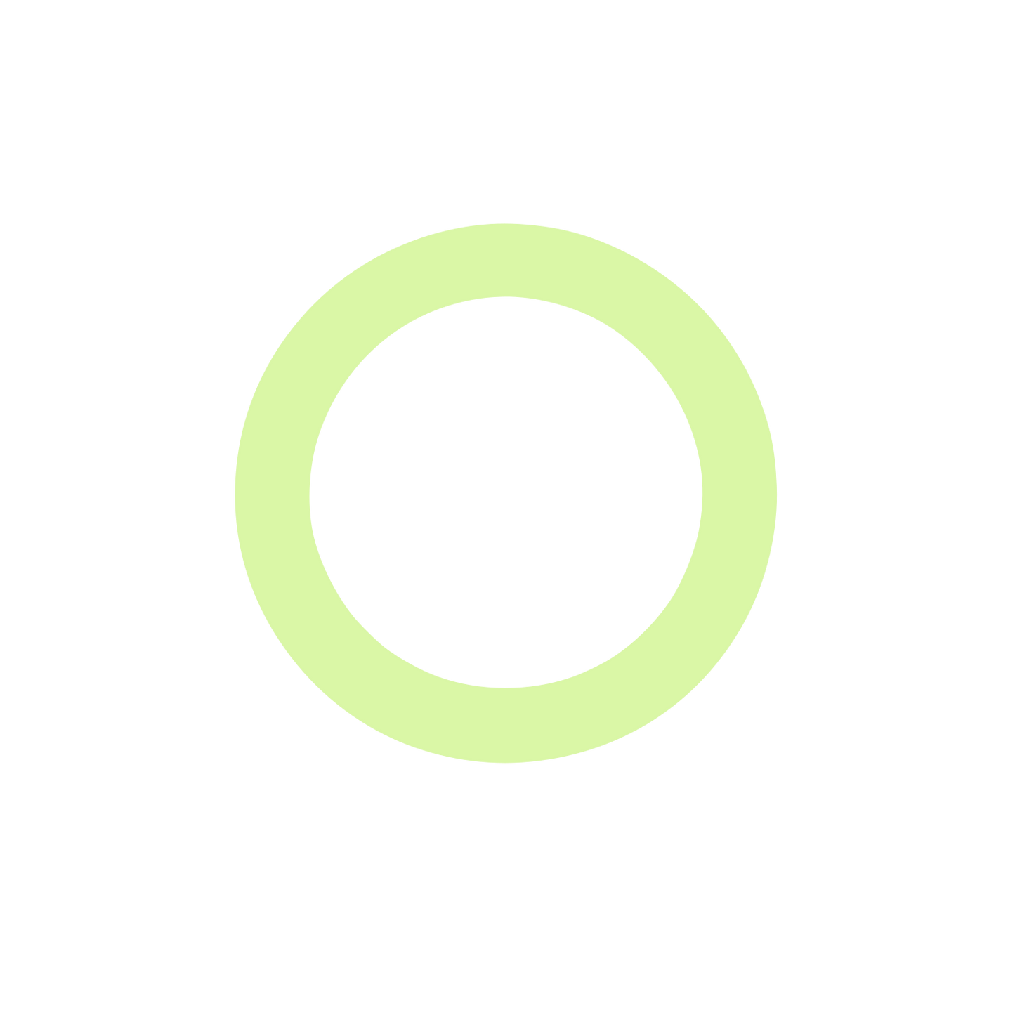Circular Black Logo #DAF7A6