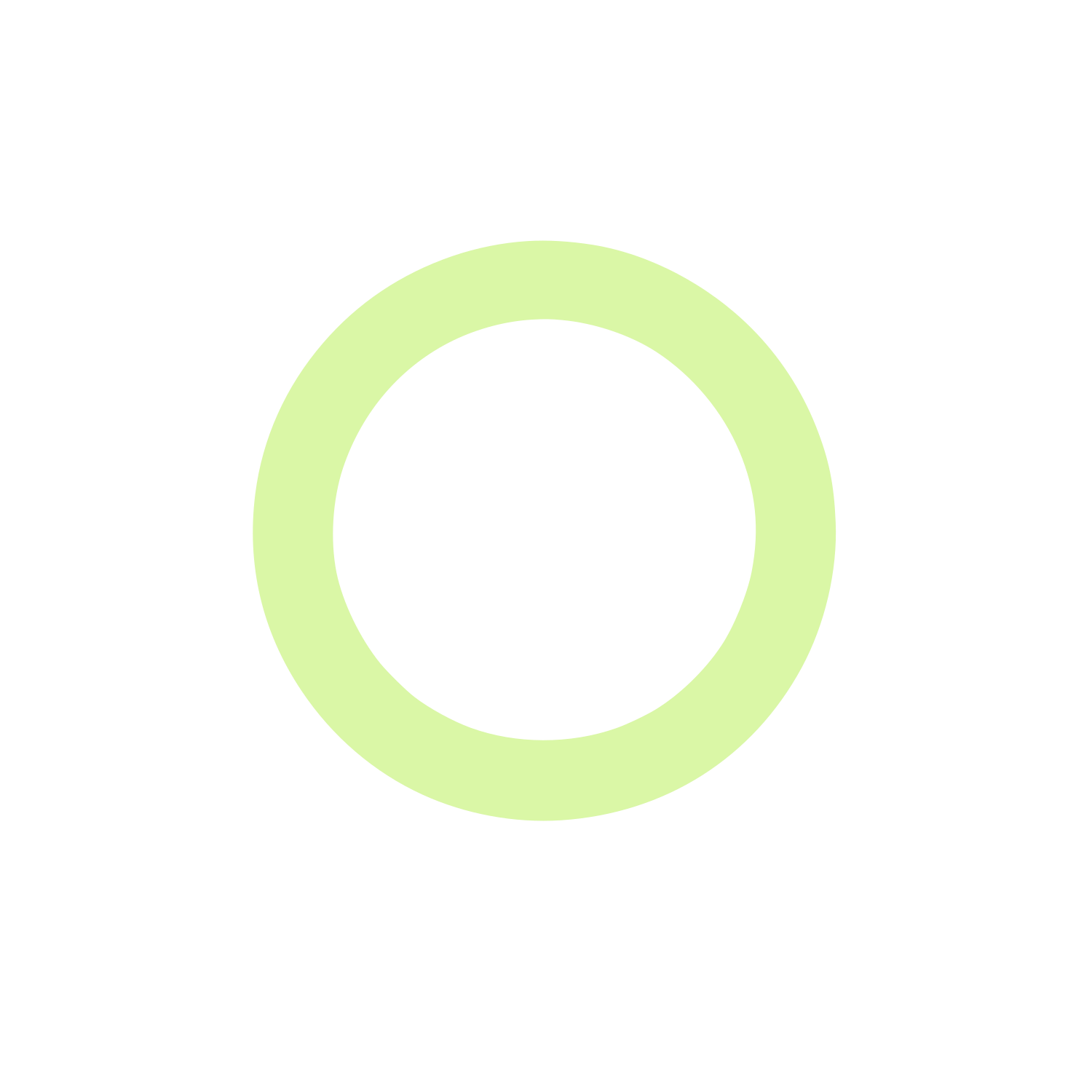 Circular Black Logo #DAF7A6
