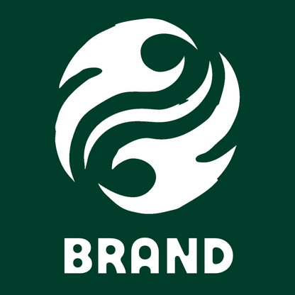 Brushstroke Swirl Yin Yang Logo preview