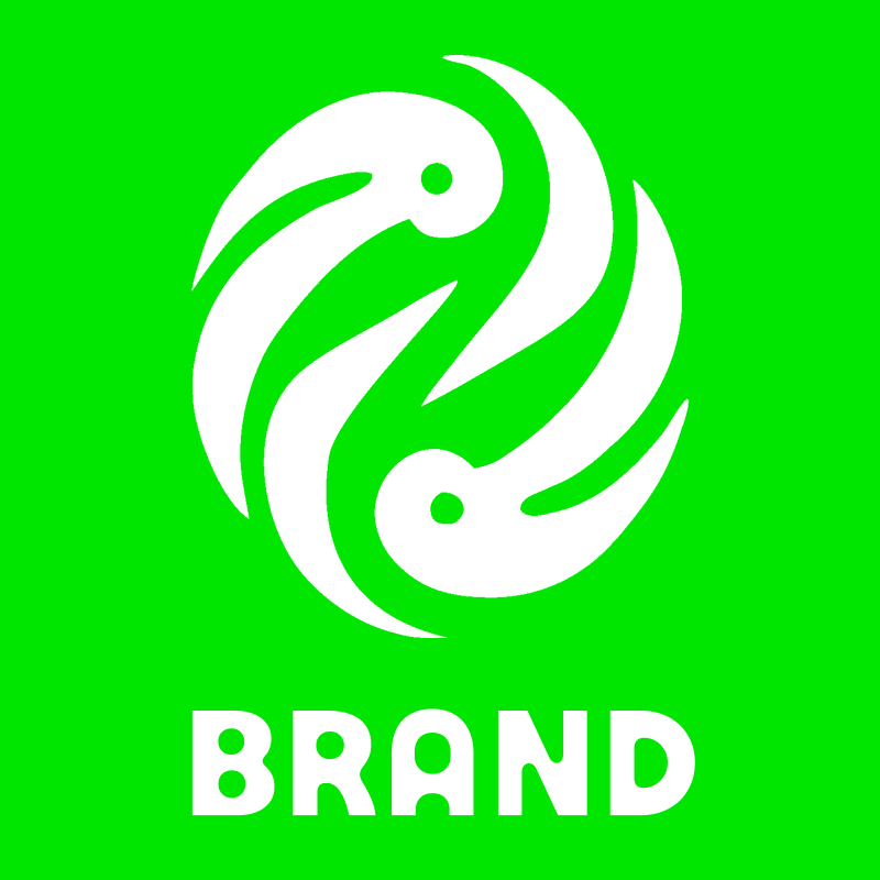 Twin Birds Yin Yang Logo preview