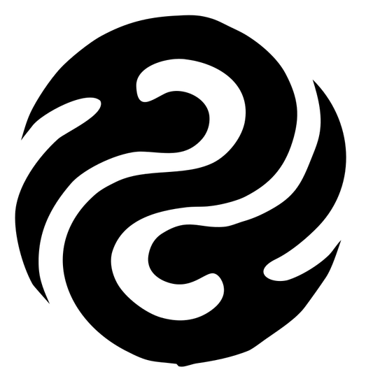 Flowing Curves Yin Yang Logo