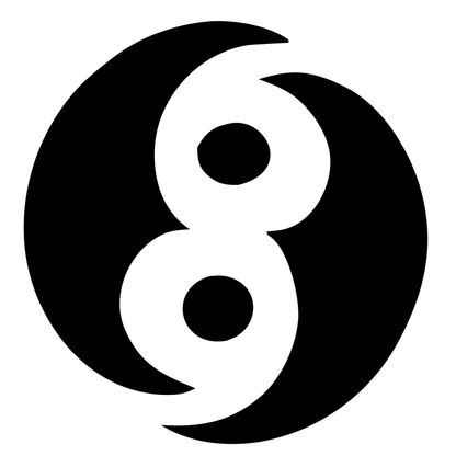 Figure Eight Yin Yang Logo