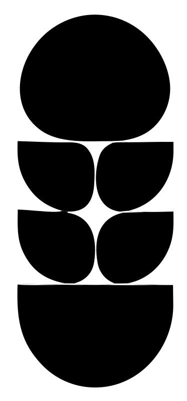 Stacked Shapes Om Logo