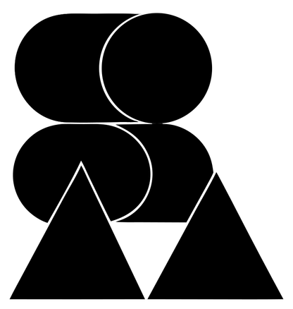 Overlapping Circles Triangles Logo