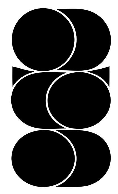 Layered Circles Overlap Logo