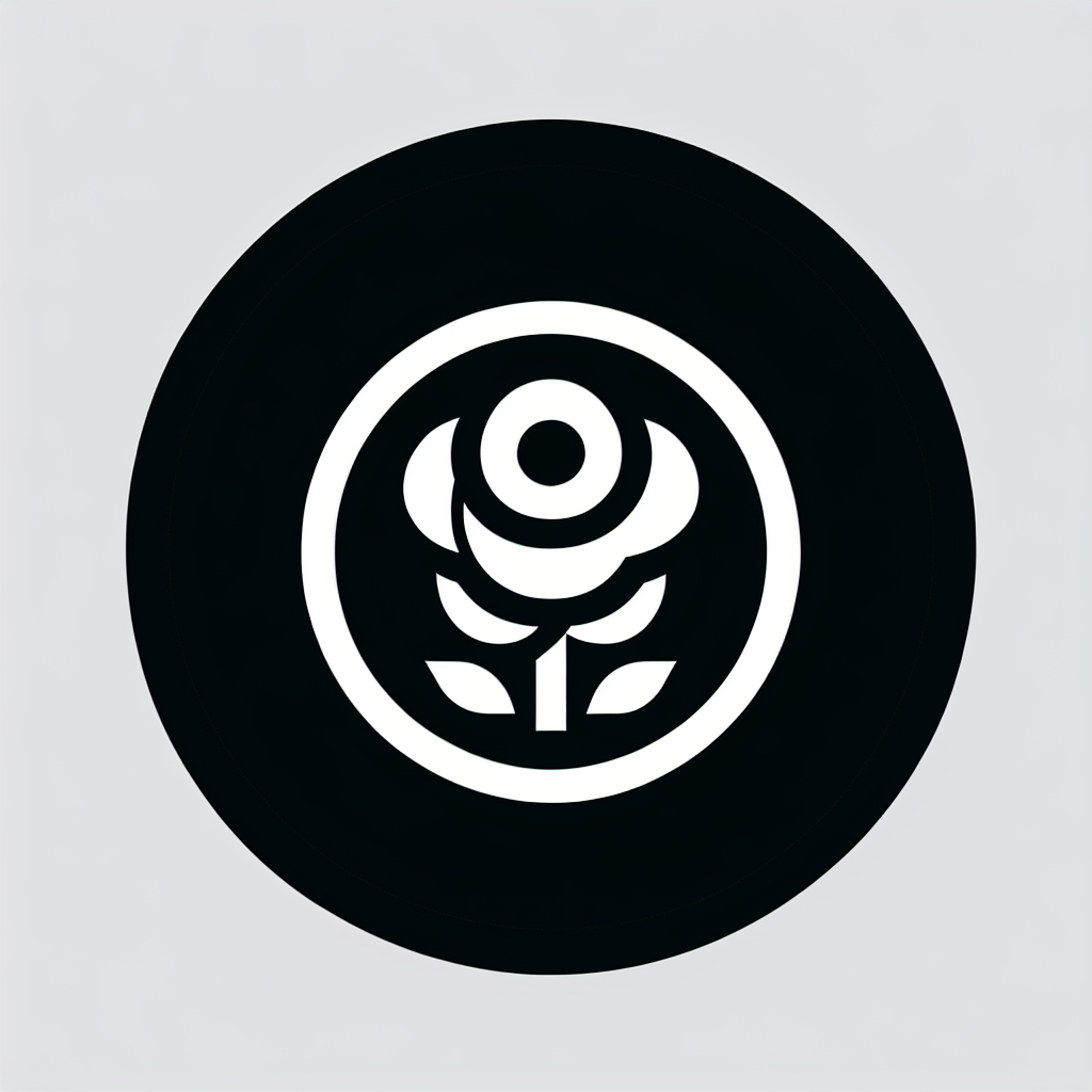 Abstract Rose Logo