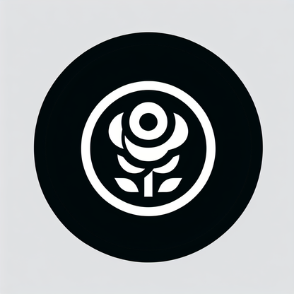 Abstract Rose Logo