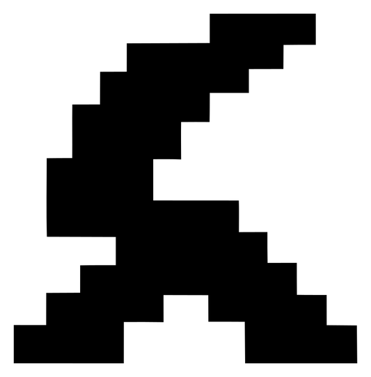 Pixel Letter A Logo