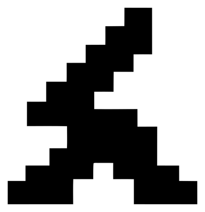 Pixel Mountain Peak Logo