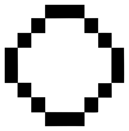 Pixel Circle Ring Logo