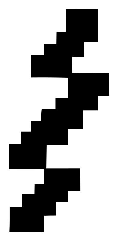 Pixel Bolt Peace Logo