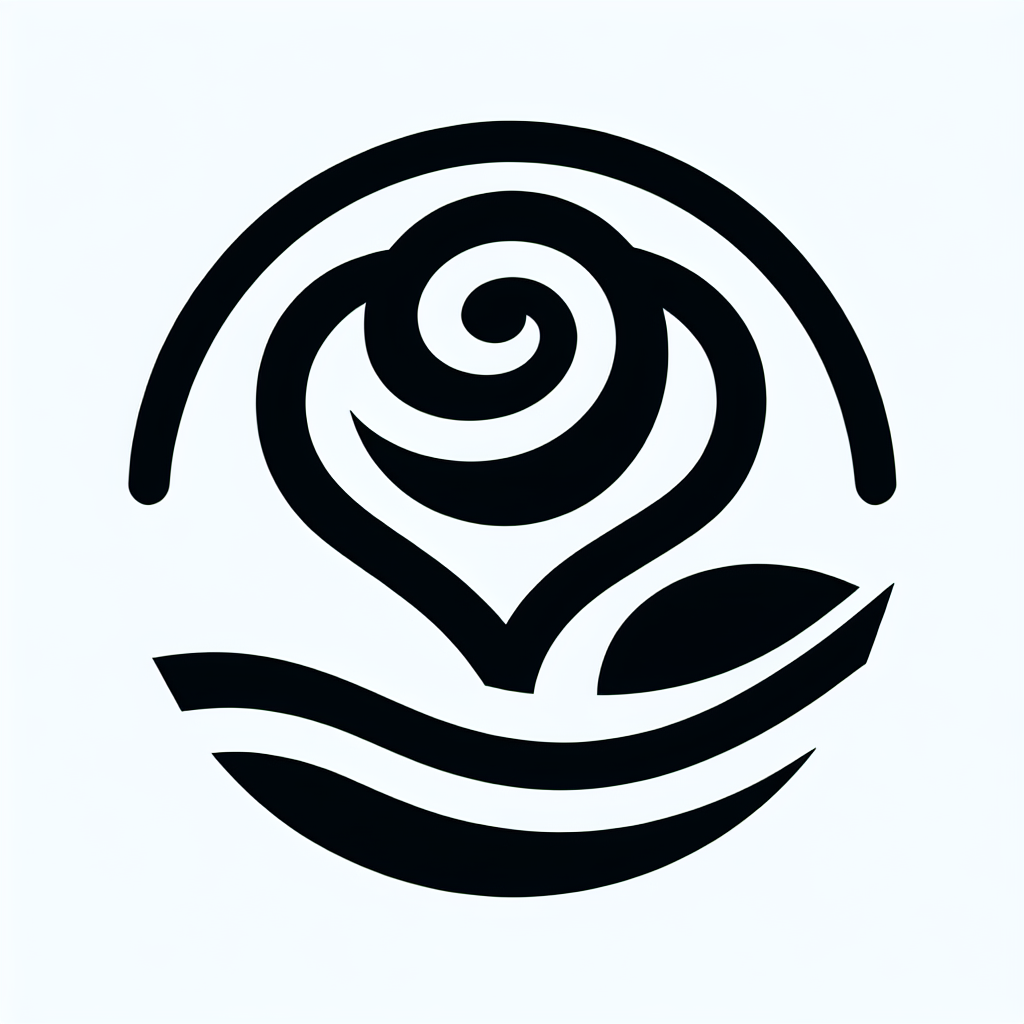 Rose Flower Logo