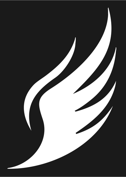 Fluid Single Wing Logo #1a1a1a/#ffffff