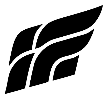 Swiss Style Wing Logo #ffffff/#000000