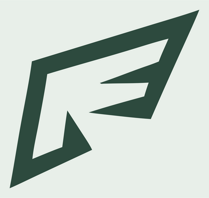 Angled Sharp Wing Logo #e8efe9/#2d4a3e
