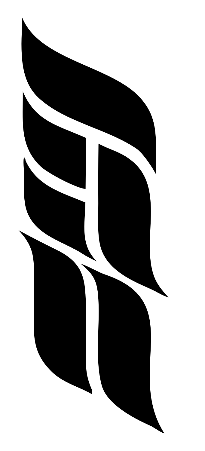 Split Feather Wing Logo #ffffff/#000000