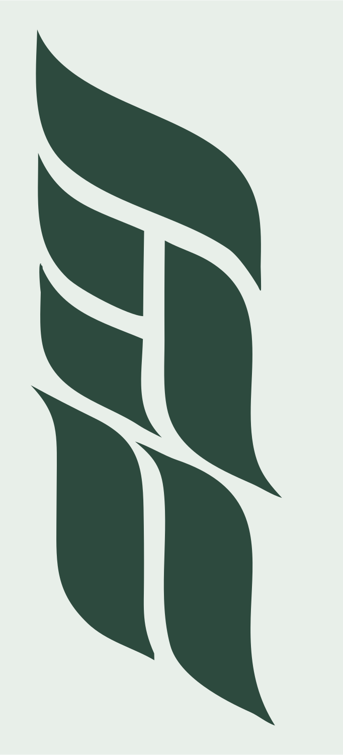 Split Feather Wing Logo #e8efe9/#2d4a3e