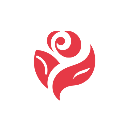Rose Flower Logo #E63946