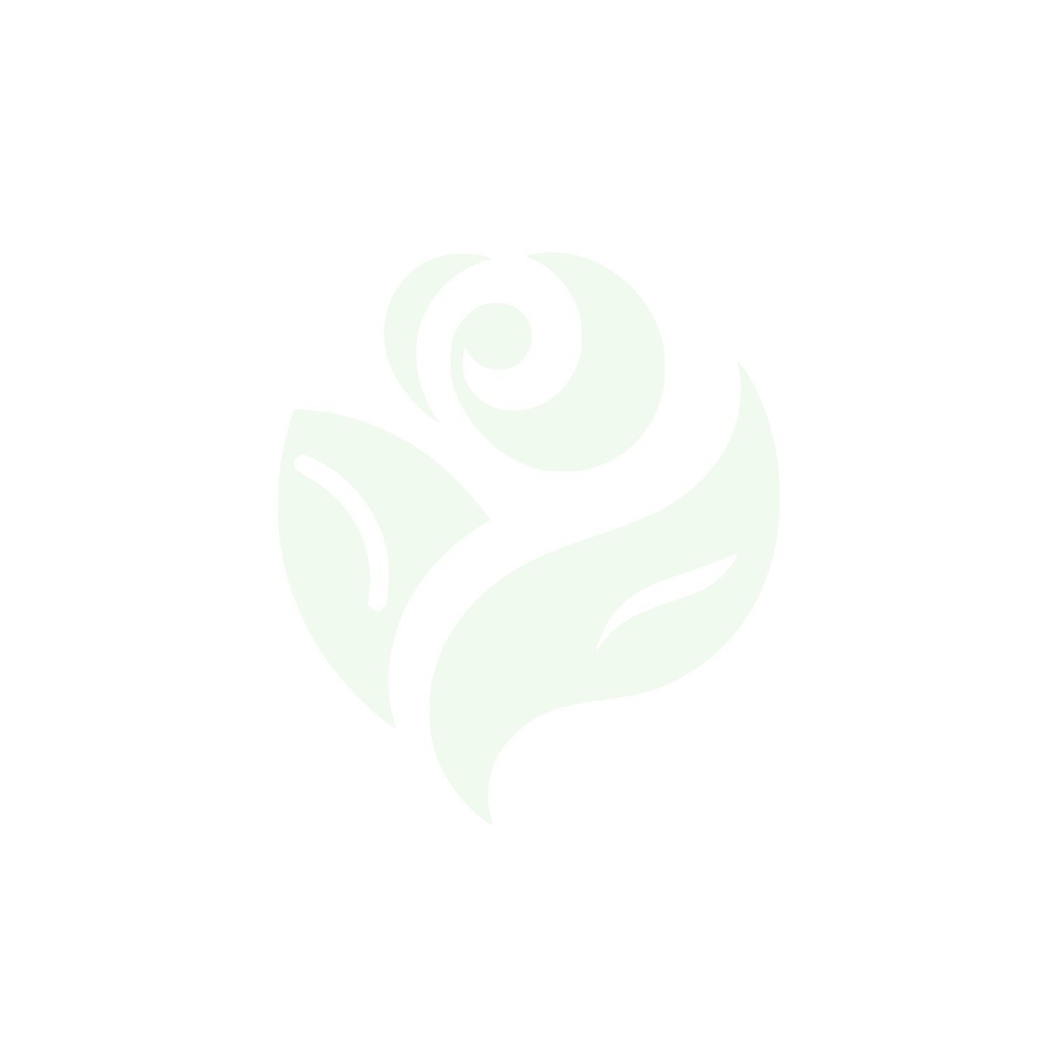 Rose Flower Logo  #F1FAEE