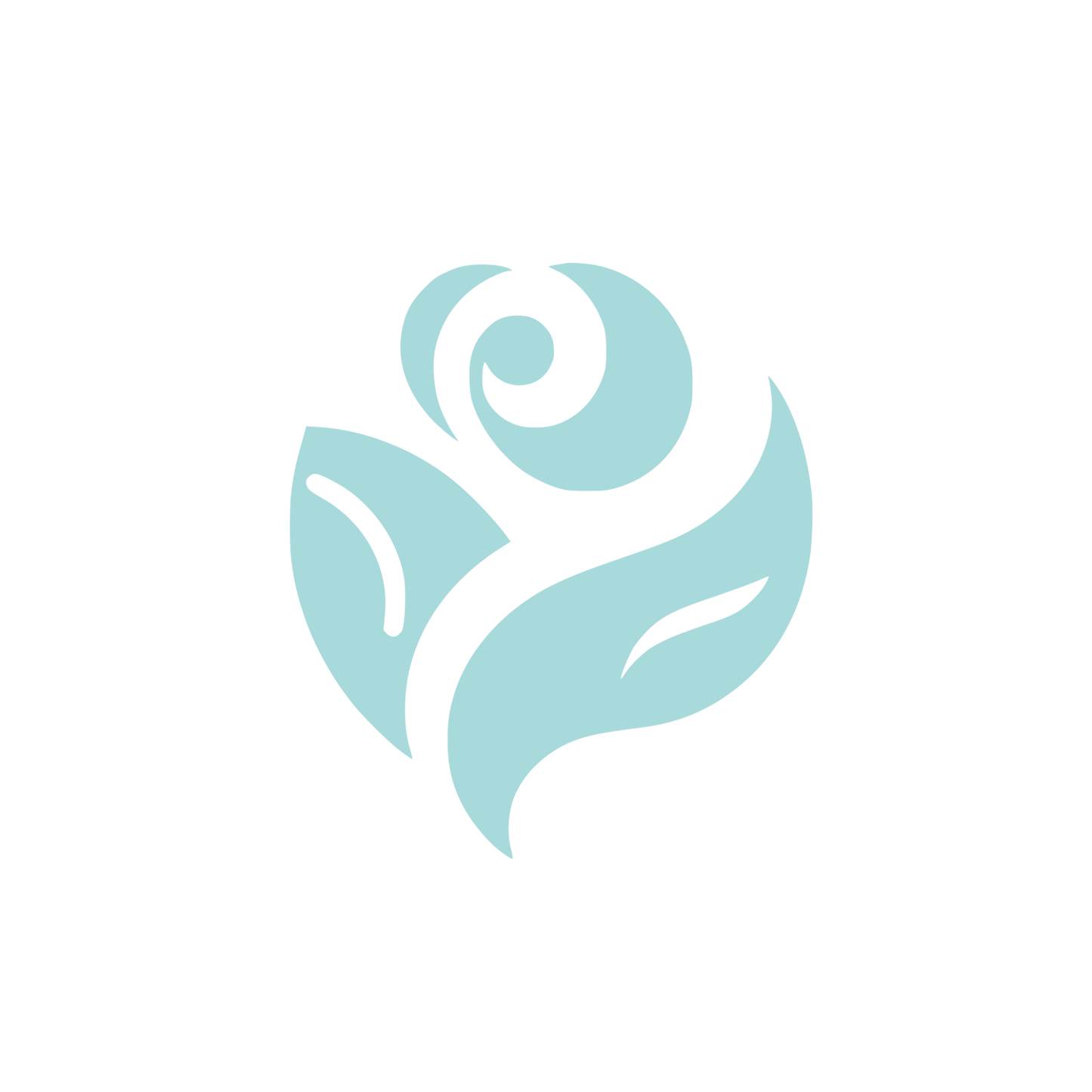 Rose Flower Logo #A8DADC
