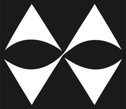 Four Diamond Petal Logo #1a1a1a/#ffffff