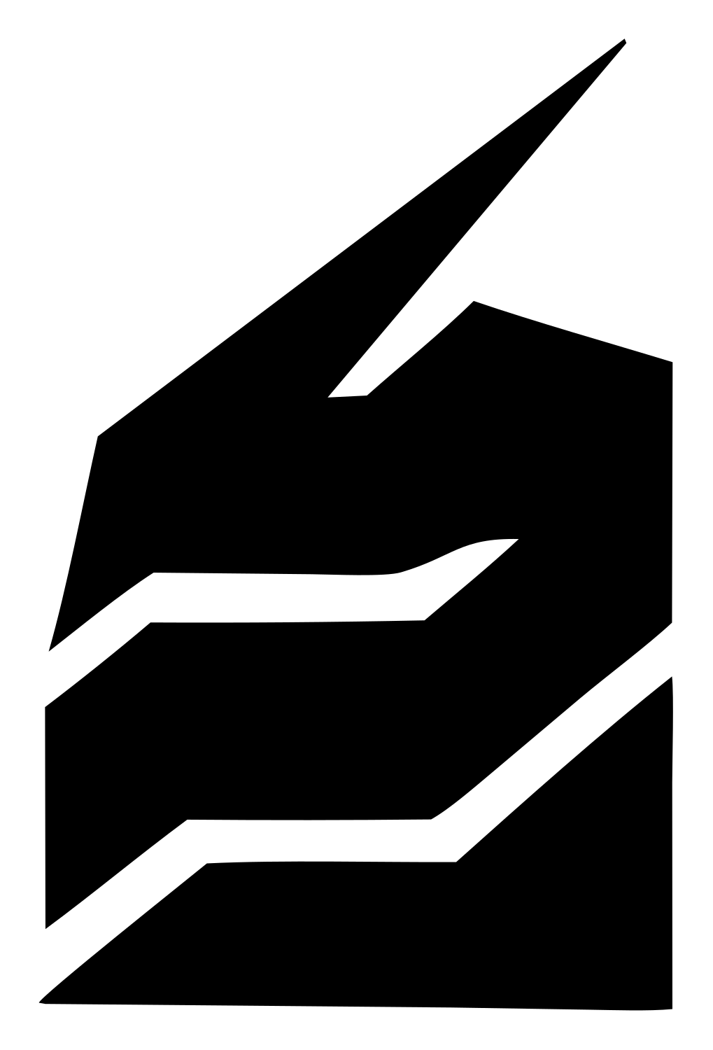 Industrial Bolt Brain Logo #ffffff/#000000